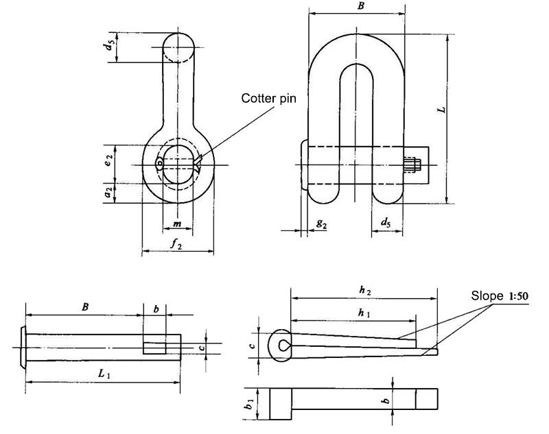End Shackle with Cotter Pin for Buoy Mooring System521728.jpg End Shackle with Cotter Pin for Buoy Mooring System.JPG